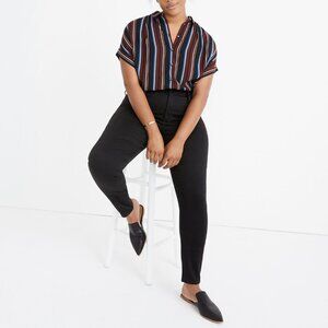 NWT Madewell Petite Curvy High-Rise Skinny Jeans in Carbondale Wash Black 29P
